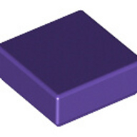 Lego destička 1x1 hladká, tmavě fialová (4225178, 6167457)
